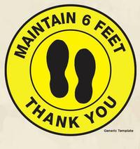 Social Distance Floor Decal